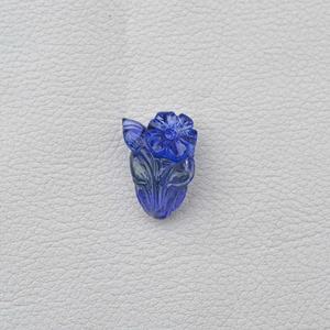 พลอยแทนซาไนต์สีฟ้าธรรมชาติแกะสลักพลอยจากอินเดีย - Product Image 2