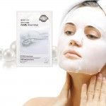 Maschera in Tessuto di Cotone con Essenza di Perle Cosmetici Coreani 10pz Cura Illuminante e Luminosa Etichetta Bianca Prezzo di Fabbrica - Product Image 3