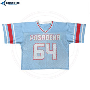 Daizen Star Men's Youth Football Jersey V-Neck Short Sleeve Mesh 100% Polyester Breathable Team Name Printed 63 Number All - Product Image 5