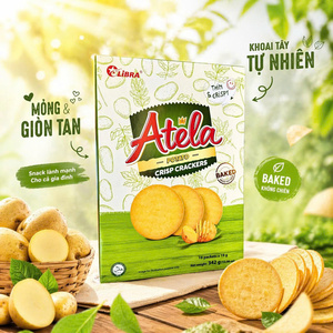 Offer Sample| Aromatic Potato Crisp Crackers Crunchy Healthy 342g Private Packaging Vietnam Factory - Product Image 1