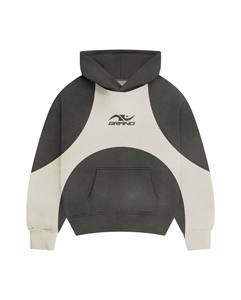 Custom Oversized Streetwear Acid Wash Sweatsuit Cotton Fleece Hoodie Set OEM Private Label Rhinestones Tracksuit Manufacturer - Product Image 4