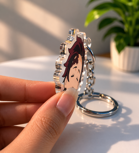 Custom Clear Acrylic Personalized Promotional Logo <b>Keychain</b> with UV Printed Design and UV for Technology <b>anime</b> <b>keychain</b> cartoon - Product Image 2