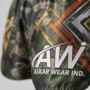 Shorts de Muay Thai et de Kickboxing Personnalisés en Gros avec Logo Imprimé par Transfert Thermique sur Spandex 140g, Séchage Rapide, Respirant et Léger - Product Image 4