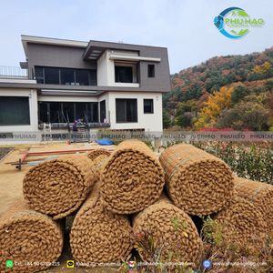 100% Natural coir mat hand woven 35mm thickness non slip outdoor <b>garden</b> pathway <b>liners</b> made of natural coco fiber rolls supplier - Product Image 2