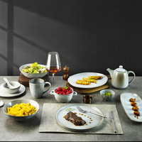 Assiettes de Présentation en Porcelaine Grise Yayu pour Sushi, Steak et Plats d'Accompagnement – Vente Directe Usine, Vente en Gros pour l'Europe