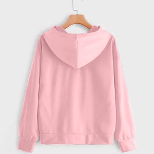 Sublimación única de diseño largo Jersey de gran tamaño teñido de diferentes colores Sudadera con capucha de manga larga Mujer Sudaderas con capucha para la venta - Product Image 2