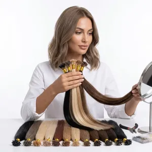 ผมต่อแบบเทป Remy Human Hair แบบเส้นตรงสองชั้น ผสมสี - Product Image 3