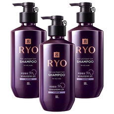 Ryeo Yangyunmo 9EX Shampooing de traitement de perte de cheveux 400ml 3ea Discount Pack pour le cuir chevelu gras et la repousse des cheveux - Product Image 1