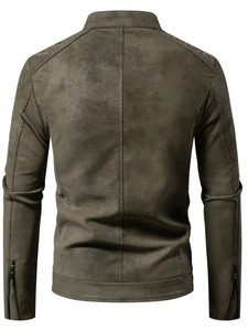 Chaqueta de Cuero Genuino para Hombre, Colección de Ropa Exterior Moderna, Cómoda y Duradera, Estilo Urbano Premium - Product Image 5