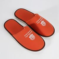 Chaussons d'hôtel jetables en velours durable, luxueux pour spa, hôtel de luxe, semelle souple, personnalisables