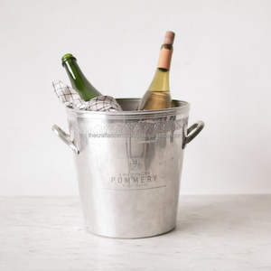 Cubo de hielo portátil de latón de alta calidad personalizado al por mayor con asa metálica, enfriador de botellas de vino, capacidad de 3L - Product Image 4