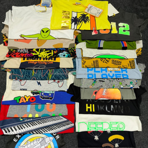 Oferta de Verano: Conjunto de Ropa de Moda para Niñas y Niños, Camiseta con Volantes y Rayas en el Hombro, Disponible en Stock, Cuidado del Bebé - Product Image 1