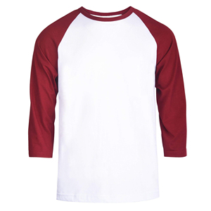 Camisetas Raglán de Manga Tres Cuartos para Hombre, al por Mayor, Lisas, Clásicas, con Contraste de Color, Estilo Béisbol, con Logotipo Personalizado - Product Image 3