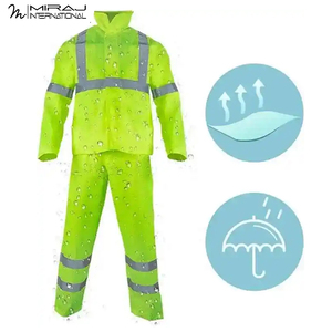 Trajes de Trabajo de Manga Larga de Alta Calidad en Color Verde Neón, Ropa de Trabajo Mecánica, Trajes de Seguridad Reflectantes de Alta Visibilidad - Product Image 2