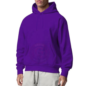 Sudadera con Capucha Extra Grande de Corte Holgado para Hombre, Cómoda Sudadera de Algodón con Tela Premium para Estilo de Vida y Moda - Product Image 3