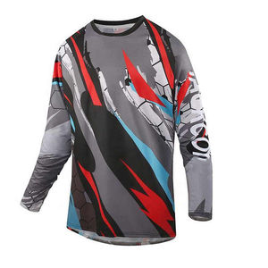 Maillot de motocross personnalisé % polyester/mesh, design personnalisé, manches longues, grandes tailles, vente en gros - Product Image 1