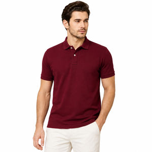 Polo homme tendance avec un design moderne, tissu doux, facile à porter, parfait pour le streetwear et les tenues quotidiennes, élégant et stylé. - Product Image 1