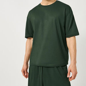 Customized Men Summer T-Shirt Short <b>Set</b> Two Piece <b>Jogger</b> Twin <b>Set</b> Breathable Cotton Fabric Custom T-Shirts <b>Matching</b> Shorts - Product Image 3