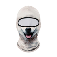 Masque Balaclava intégral à imprimé animal, respirant, imperméable, respectueux de la peau, polyester/coton, unisexe, sport, extérieur, adulte