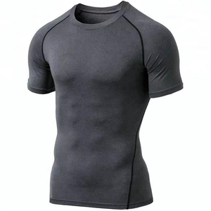 <b>Men</b> Black Full Sleeve Rash Guard Anti-Uv <b>Compression</b> <b>Shirt</b> Quick Dry 220g Spandex/Nylon Sportswear - Product Image 4