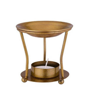 Diffuseur de parfum en cuivre martelé avec porte-bougie pour la décoration de la maison - Product Image 2