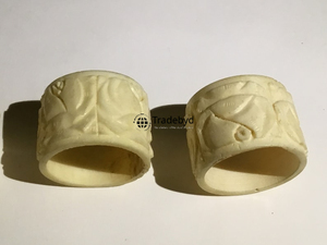 Anneau de serviette en os fait main, écologique, décoratif de luxe pour table à manger, idéal pour les cadeaux Tradebyd - Product Image 4