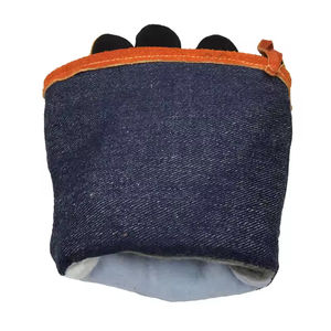 Gants de soudage résistants à la chaleur en cuir de vachette avec doublure en polaire renforcée sur la paume, 14 pouces, imperméables, antidérapants, gants de sécurité - Product Image 6