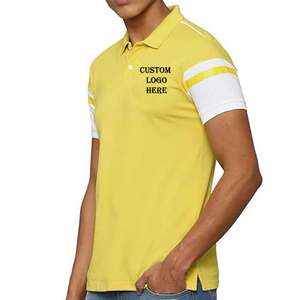 Heavyweight Cotton Embroidery Manufacturer 100% Cotton Oversized <b>Polo</b> T-shirts for men wholesale prize - Product Image 3