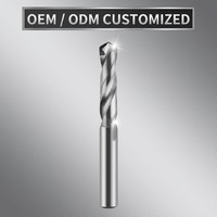Foret de précision industriel en diamant polycristallin, corps en carbure de tungstène, outil de perçage haute vitesse, métrique, longueur courte