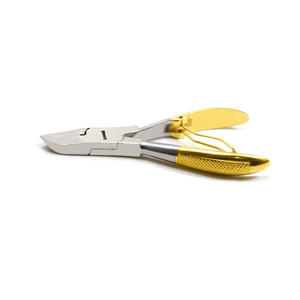Heavy Duty Stainless Steel Sharp Thick <b>Toe</b> Nail Cutter Chiropody Podiatry Clipper with Gold Handle for Feet - Product Image 2