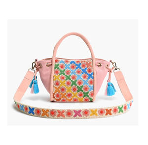 Designer indien Style bohème fait à la main femmes Messenger sac à bandoulière toile pochette soirée Shopping fête en gros Boho sacs - Product Image 2