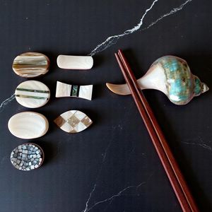 Reposapalillos Decorativo de Concha Natural, Vajilla Artesanal de Concha para Restaurantes de Sushi, Venta al por Mayor, Exportación de Vietnam - Product Image 3