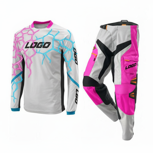 Traje de Motociclismo para Hombre, Diseño de Circuito Blanco y Azul, Manga Larga, Secado Rápido, para Todas las Temporadas, Kit de Equipamiento para Moto - Product Image 6