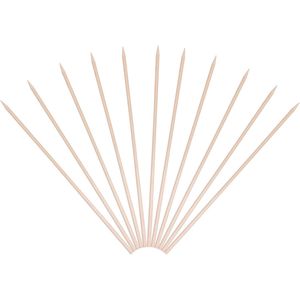 Spiedini in bambù naturale da 30 cm, diametro 4 mm, confezione da 100, per barbecue, frutta, cocktail, kabob, fontana di cioccolato, accessori per barbecue - Product Image 1