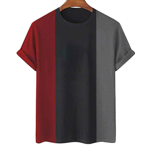 T-shirt à manches courtes pour homme, personnalisé OEM, de haute qualité, 100% coton, respirant, écologique, design de haute qualité, vêtements décontractés - Product Image 1