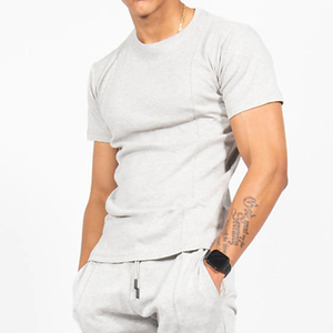 Conjuntos Deportivos de Verano para Hombre, de la Mejor Calidad, Casuales, Transpirables, Ligeros, 100% Algodón, Tallas Grandes, Camisetas y Pantalones Cortos - Product Image 5