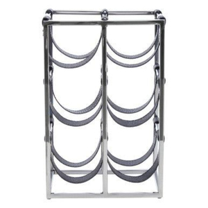 Porta Botellas de Vino de Metal Galvanizado para 4 Botellas, Estilo Vintage, para Encimera de Cocina o Bar, con Asa - Product Image 6