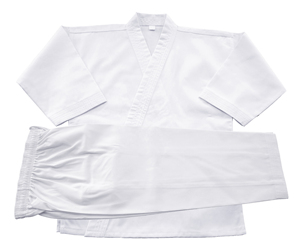 Uniforme de Karate Blanco para Niños, 100% Algodón, Duradero, Corte Regular, Conjunto de Ropa de Artes Marciales para Niños - Product Image 4