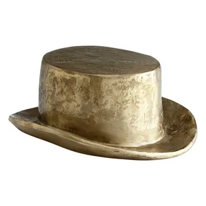 Artisan Handmade Gold-Plated Aluminium Figurine Sculpture Coffee Table Decor Modern Plaza Decoration <b>Rabbit</b> Family Round Shape - Product Image 1