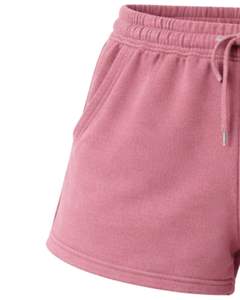 ผู้ผลิตกางเกงขาสั้นผ้าฝ้ายสีชมพูอมเทาสำหรับผู้หญิง เอวยางยืด สวมใส่สบายๆ ในฤดูร้อน ชุดลำลอง ผู้ผลิตตามสั่ง คุณภาพพรีเมียม - Product Image 3