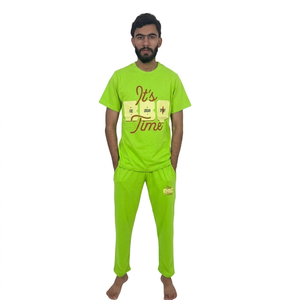 Wholesale New Men's Summer Breathable Print T-shirt <b>Pants</b> Set Casual Fashion T Shirt And Trouser Set - Product Image 4