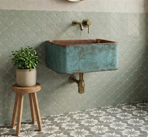 Évier en cuivre design, lavabo en cuivre fait main, évier en cuivre sur mesure, lavabo en cuivre sur mesure, évier en cuivre exclusif fait main - Product Image 2