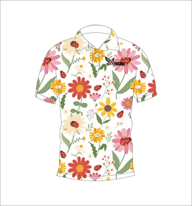 เสื้อโปโลแขนสั้นลายดอกไม้สำหรับผู้ชาย ผ้าฝ้ายทอระบายอากาศได้ดี สวมใส่สบาย ทรงปกติ เหมาะสำหรับฤดูร้อน - Product Image 3