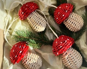 Clochettes en rotin et bambou écologiques pour décorations suspendues de sapin de Noël, ornements de Noël tissés de haute qualité fabriqués au Vietnam - Product Image 4