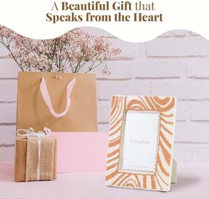 กรอบรูปประดับลูกปัดสำหรับแขวนผนังหรือวางบนโต๊ะ |   กรอบรูปสไตล์โบโฮสุดน่ารัก สวยงามแบบพิเศษ พร้อมแผ่นอะคริลิก | - Product Image 5