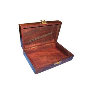 Handmade Wooden Jewelry <b>Box</b> With Brass Inlay Design for <b>Gifts</b> Beads Bracelets and <b>Small</b> Items - Product Image 2