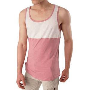 เสื้อกล้ามทรงเข้ารูปทันสมัยสองสีสำหรับผู้ชาย เนื้อผ้าฝ้ายนุ่มระบายอากาศได้ดี เหมาะสำหรับออกกำลังกายและสวมใส่ลำลอง เสื้อกล้ามผู้ชายมีสไตล์ - Product Image 4