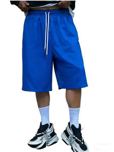 Pantalones Cortos Deportivos de Algodón 100% Estilo Coreano, Cintura Elástica Tejida, Transpirables, Casuales, de Corte Relajado - Product Image 2