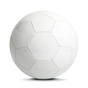 Ballon de football blanc de haute qualité taille 5 en PVC, ballon d'entraînement monocouche pour la pratique, la compétition et le divertissement - Product Image 4