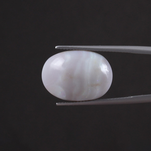 Opale naturelle blanche de qualité supérieure certifiée IGI, pierre précieuse en vrac, 11,17 carats, taille ovale 19x13 mm, taillée à la main, polie, légère - Product Image 1